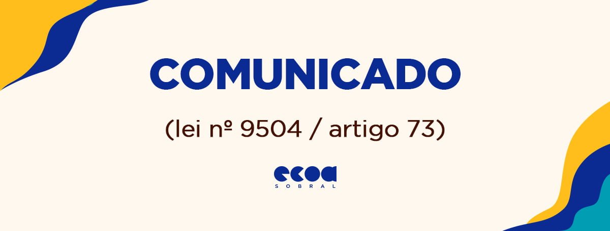 Comunicado ECOA Lei eleitoral site